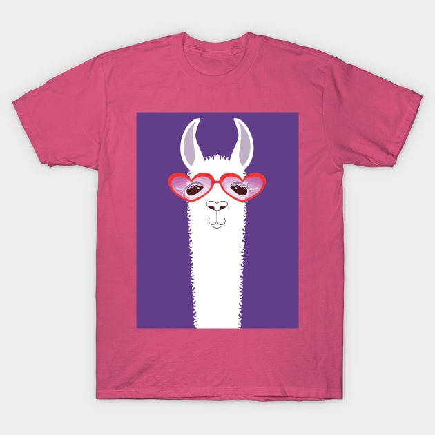 SUMMERTIME LLAMA #1 T-Shirt by JeanGregoryEvans1